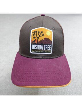 Joshua Tree Trucker Hat Snapback Brown National Park Foundation NEW